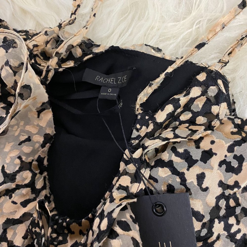 RACHEL ZOE Ruffle Print Mini Dress - Picture 10 of 13